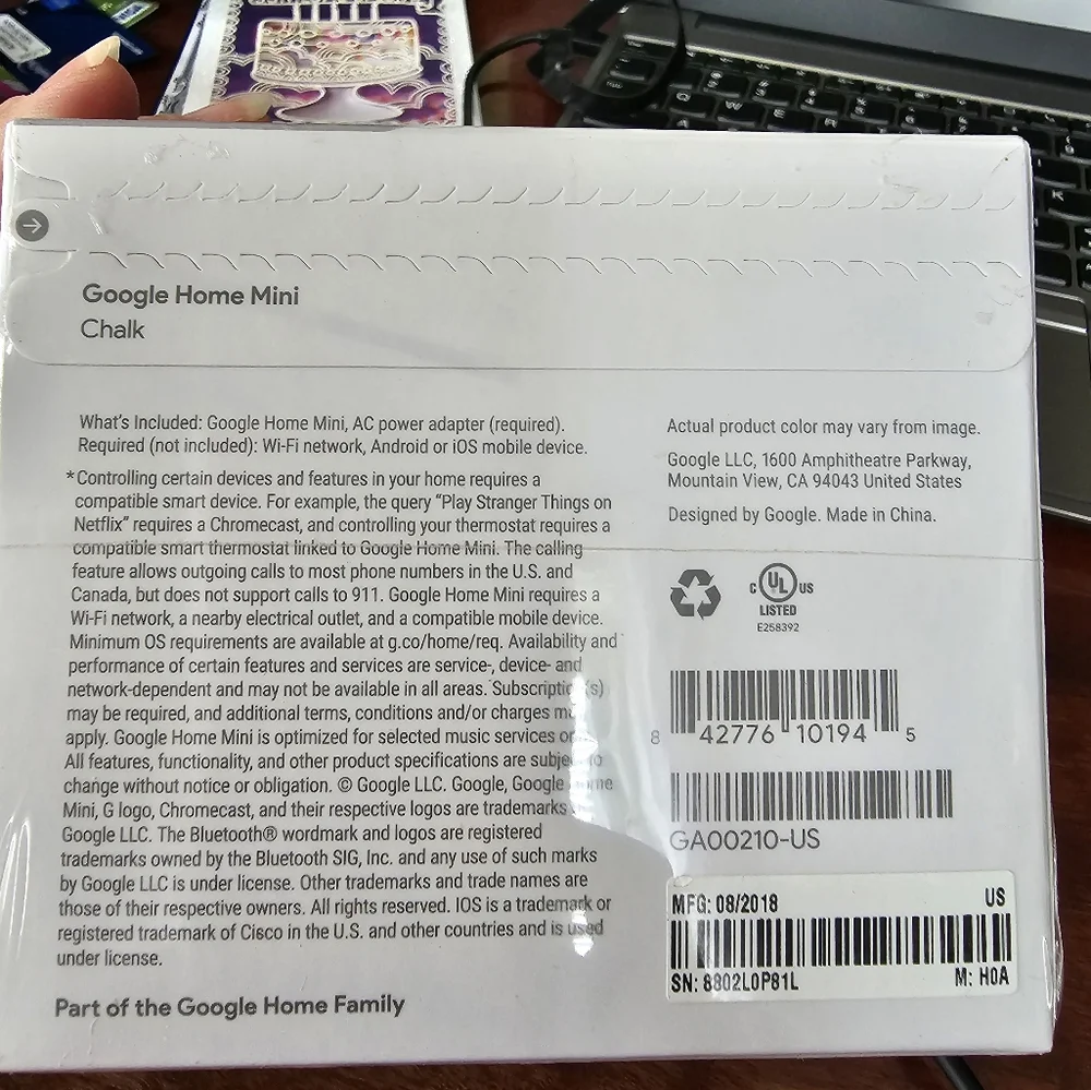 Google Home Mini Brand NIB